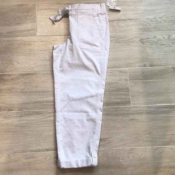 Talbots Drawstring Cuffed Pants - Picture 3 of 8